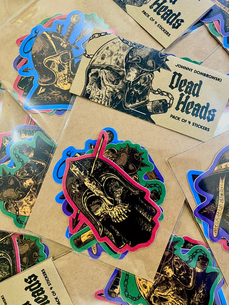 Dead Heads Sticker pack