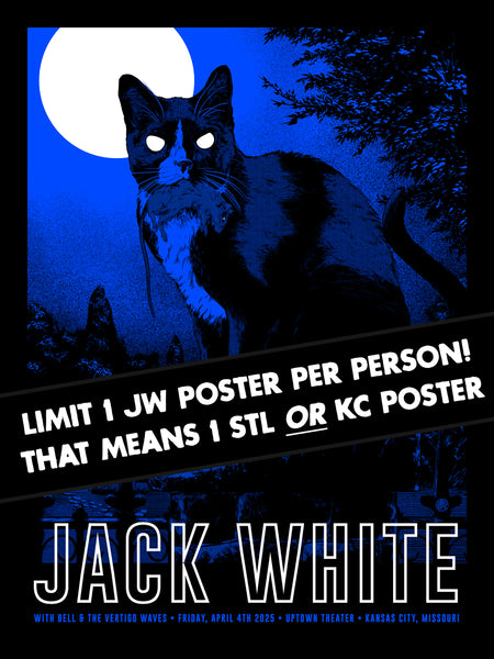 Jack White Kansas City AP. LIMIT 1 JW POSTER PER PERSON